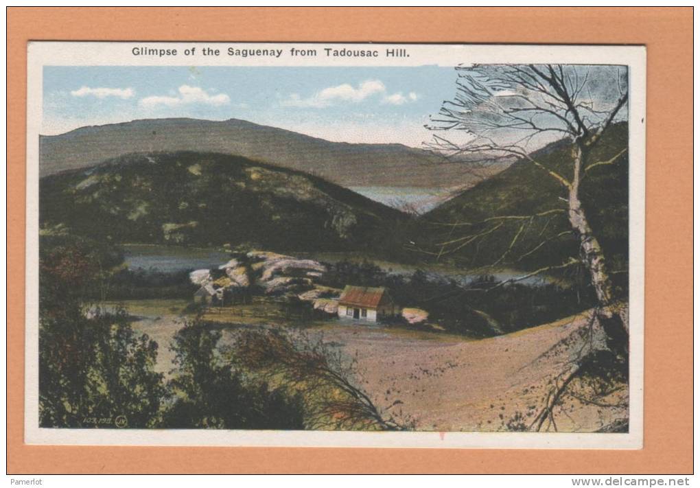 ( Vue Du Saguenay De Tadoussac Hill ) Quebec  Canada  Carte Postale  Postcard - Saguenay