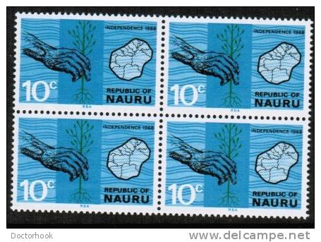 NAURU    Scott #  86-7**  VF MINT NH Blks. Of 4 - Nauru