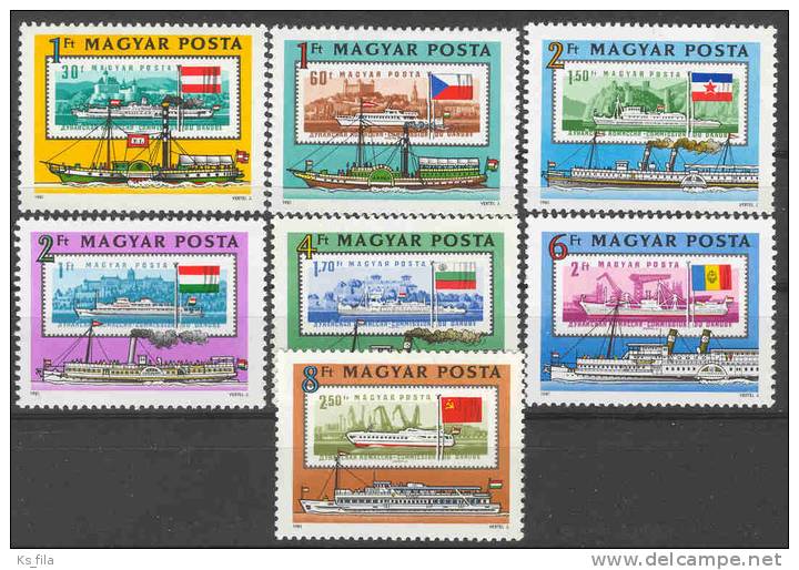 HUNGARY - 1981. 150th Anniv Of Danube Ferry Service Between Pest And Vienna - MNH - Ungebraucht