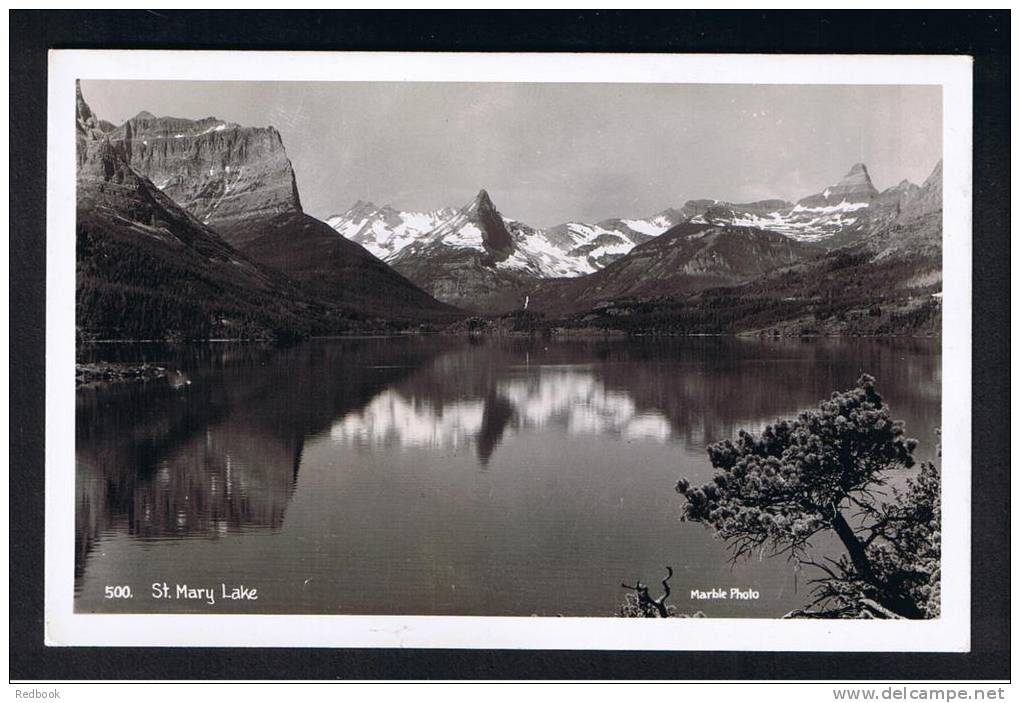 RB 799 - Real Photo Postcard - St Mary Lake Montana USA - Autres & Non Classés