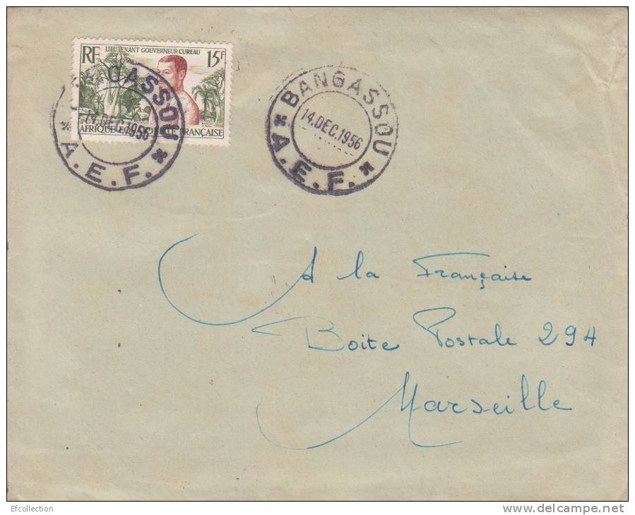 BANGASSOU - OUBANGUI - A.E.F - 1956 - Colonies - Lettre - Marcophilie - Sonstige & Ohne Zuordnung