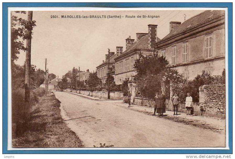 72 - MAROLLES Les BRAULTS -- Route De Saint Aignan - Marolles-les-Braults