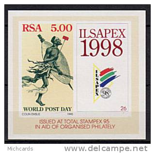 AFRIQUE DU SUD 1998 - Expo ILSAPEX 98 - Messager Portant Une Missive - Bloc Neuf, Non Dentele, Sans Charniere - Neufs