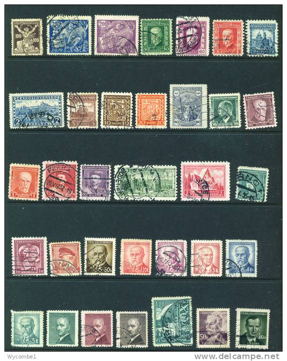 CZECHOSLOVAKIA  -  Page Of Stamps As Scan - Collections, Lots & Séries