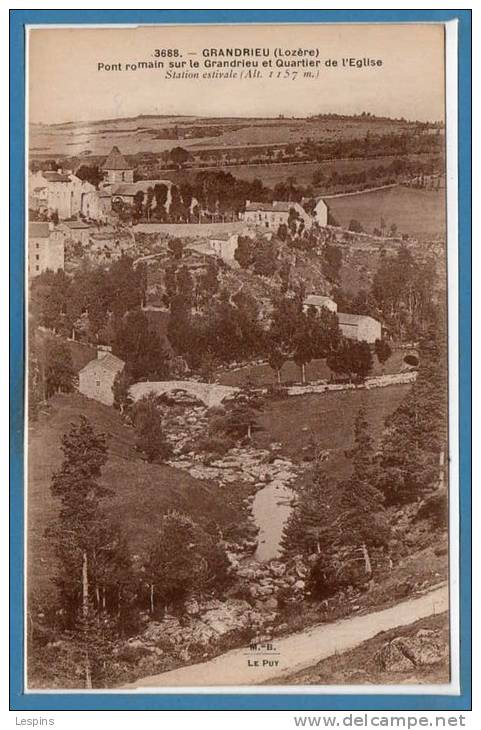 48 - GRANDRIEU -- Pont Romain Sur.... - Gandrieux Saint Amans