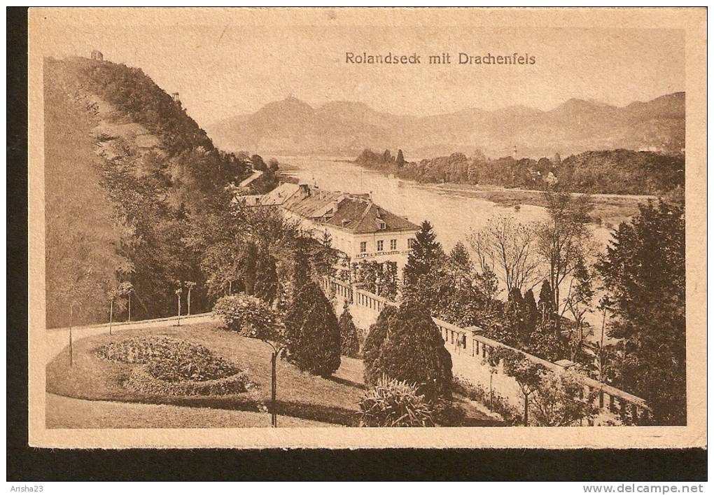 Germany North Rine-Westphalia Rolandseck Mit Drachenfels - Old Postcard - Drachenfels