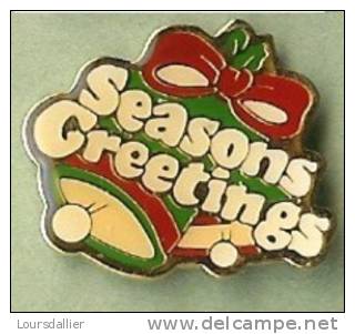 PINS  SEASONS GREETINGS CLOCHES NOEL - Weihnachten