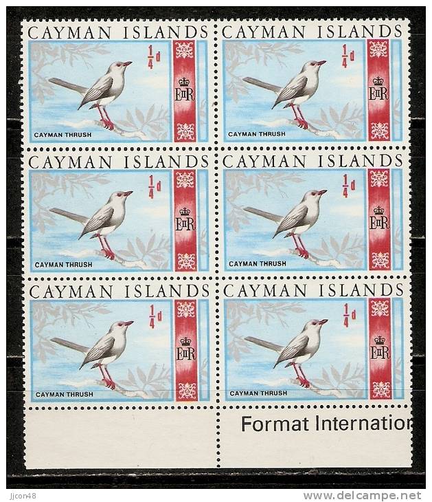 Caymen Islands  1969  Birds Caymen Thrush   (**) MNH - Kaaiman Eilanden