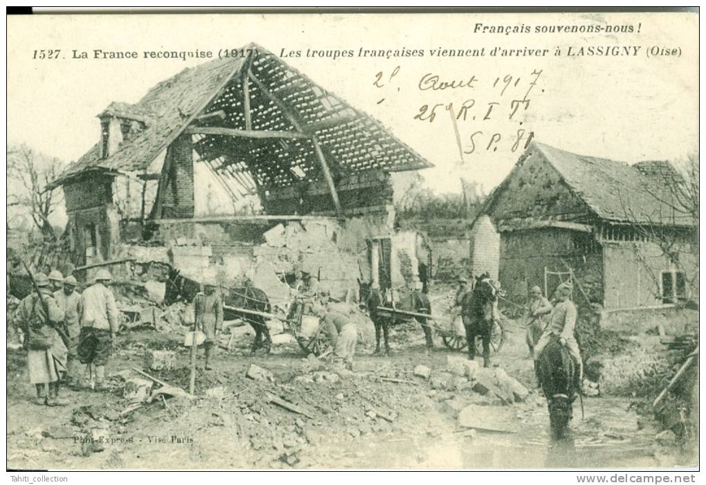 LASSIGNY - Les Troupes Françaises Viennet D'arriver - Lassigny