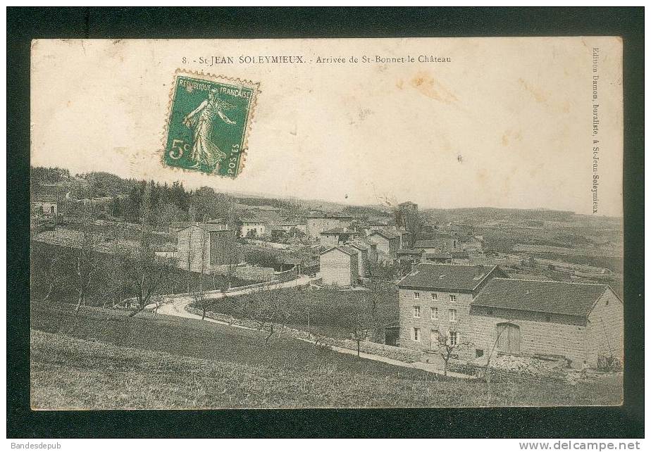 Saint St Jean Soleymieux (42) - Arrivée De St Bonnet Le Château (Ed. Damon Buraliste ) - Saint Jean Soleymieux