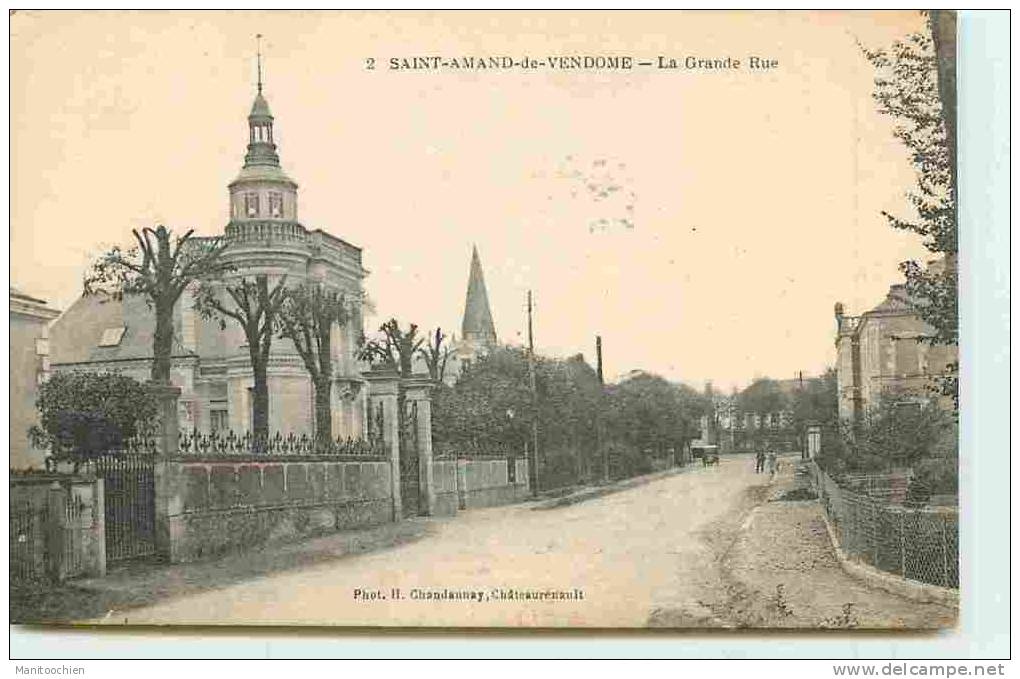 DEP 41 SAINT AMAND LONGPRE OU DE VENDOME LA GRANDE RUE - Saint Amand Longpre