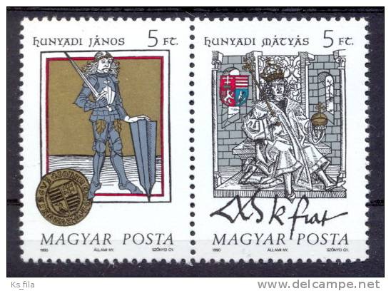 HUNGARY - 1990. The Hunyadis - MNH - Nuovi