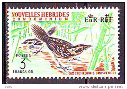 NEW HEBRIDES   FR - BIRDS - **MNH - 1965 - Nuevos