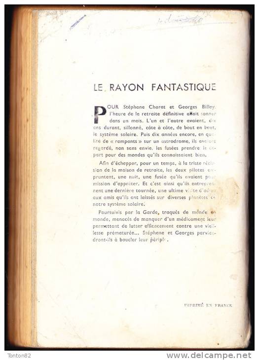 RF  - L'adieu Aux Astres - Serge Martel  - ( 1958 ) - Le Rayon Fantastique