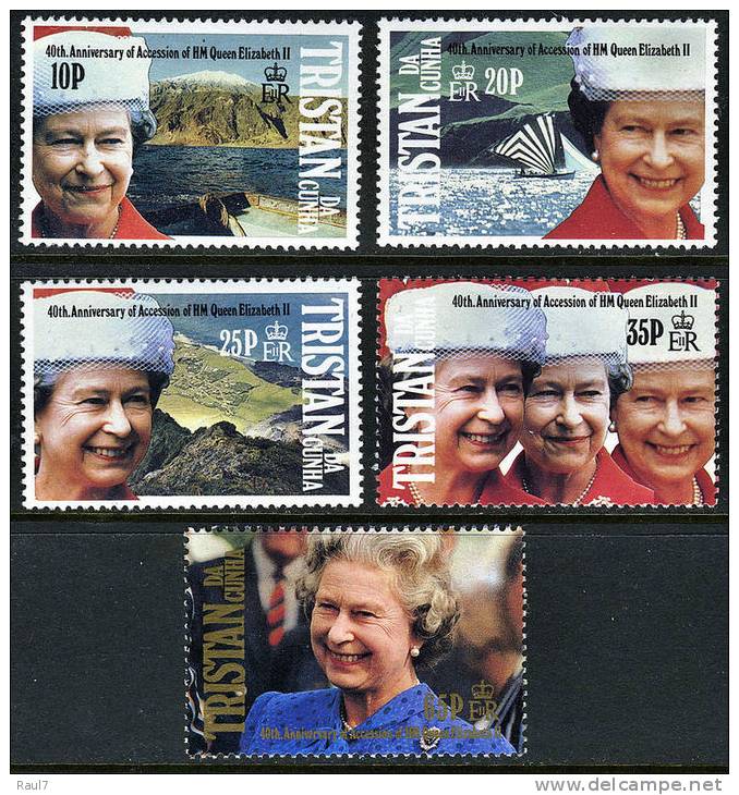 TRISTAN DA CUNHA - 40 Ann Accesion Au Trône Elisabeth II  Neufs *** // Mnh - Tristan Da Cunha