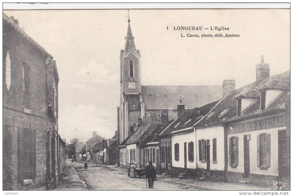 LONGEAU : Le Café De La Poste (GERARD) Rue De L´Eglise - - Longueau