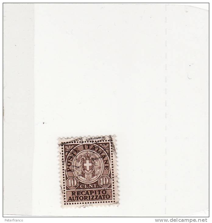 1930 Italia - Recapito Autorizzato - Postage Due