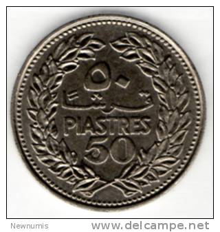 LIBANO 50 PIASTRES 1969 - Libanon