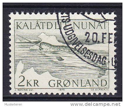 Greenland 1975 Mi. 92  2.00 Kr Grönlands Tierwald Narwal Nar Whale (Cz. Slania) - Gebraucht