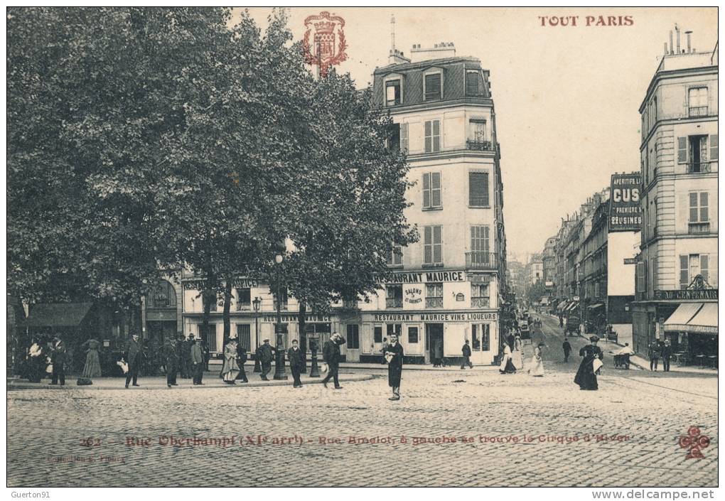 CPA (75)  PARIS XIe  /  Rue Oberkampf  -  Rue Amelot, à Gauche Se Trouve Le Cirque D'Hiver  - - District 11