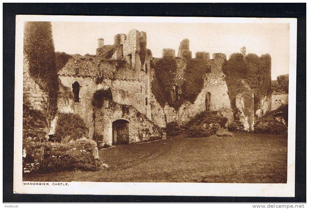 RB 807 - Early Postcard - Manorbier Castle Near Tenby Pembrokeshire Wales - Pembrokeshire