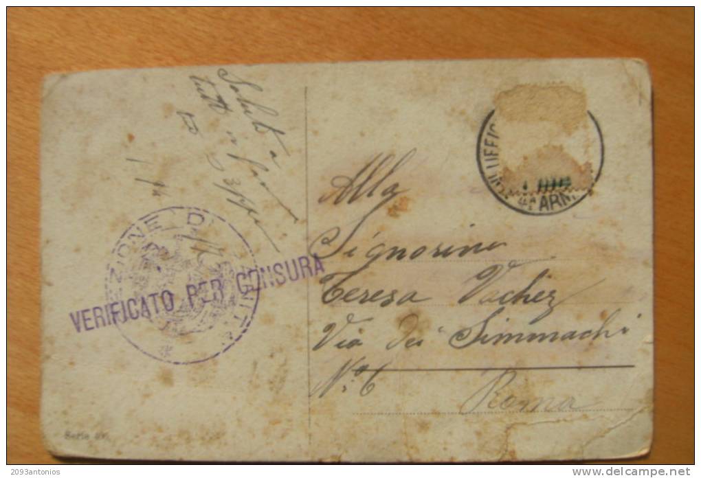 CARTOLINA POSTALE   AFFRANCATA    -   I GUERRA   VIAGGIATA    (6952) - Franchise