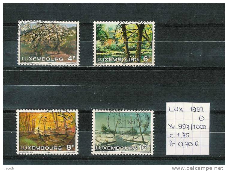 Luxemburg 1982 - Yv. 997/1000 Gest./obl./used - Used Stamps