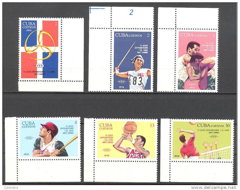 Cuba: Yvert 1740/5**; MNH; Sports; Voir Scan - Neufs