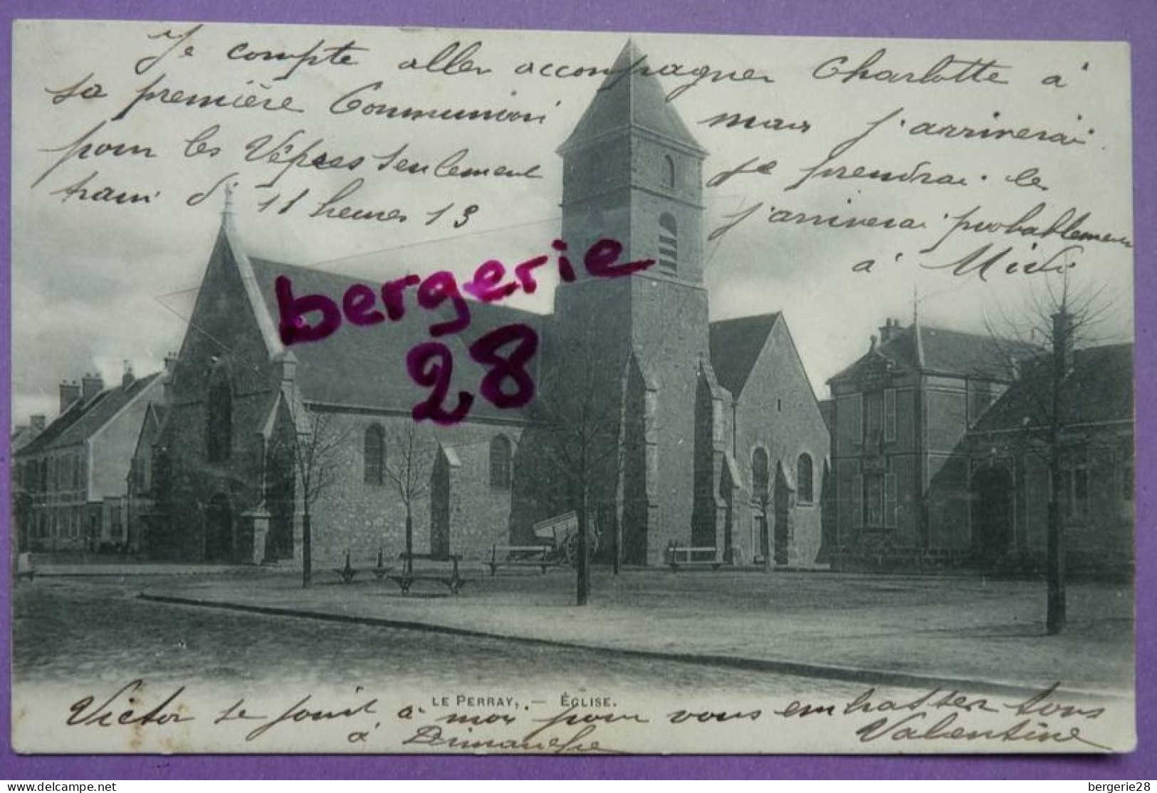 CPA 78 - LE PERRAY - EGLISE - Carte Pionnière - Le Perray En Yvelines