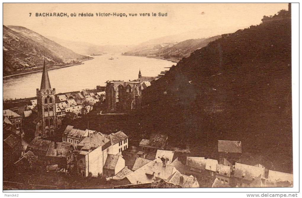 Allemagne. Bacharach. Vue Générale Vers Le Sud - Bacharach