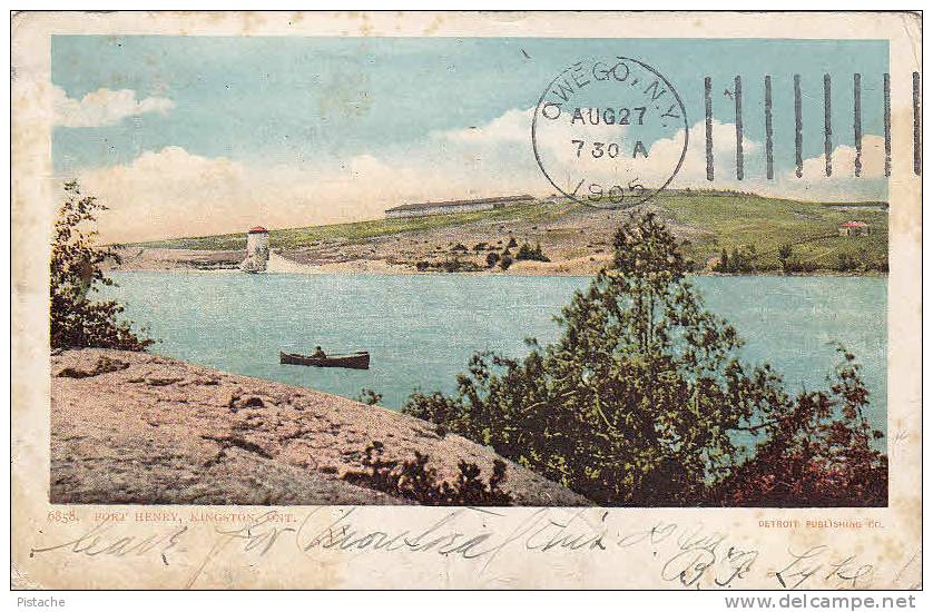 Kingston Ontario - Fort Henry - Stamp & Postmark 1905 - Simple Back - Condition : See 2 Scans - Kingston