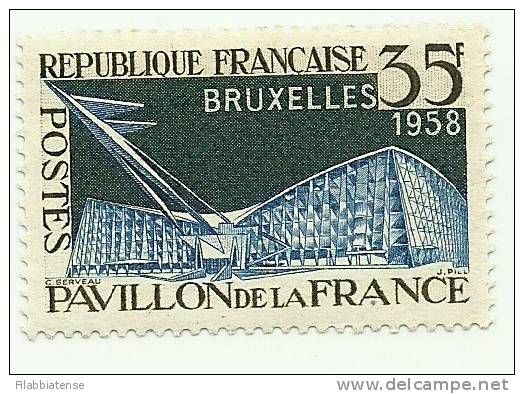 1958 - Francia 1156 Esposizione Bruxelles     ----- - 1958 – Brussel (België)