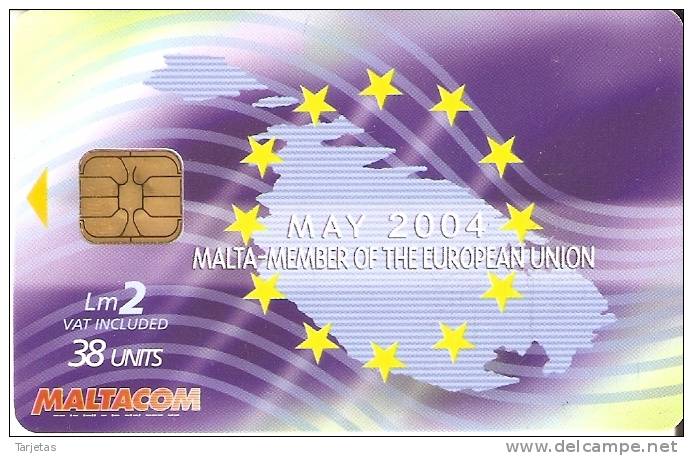 Nº281  TARJETA DE MALTA  DE MEMBER EUROPEAN UNION - Malta