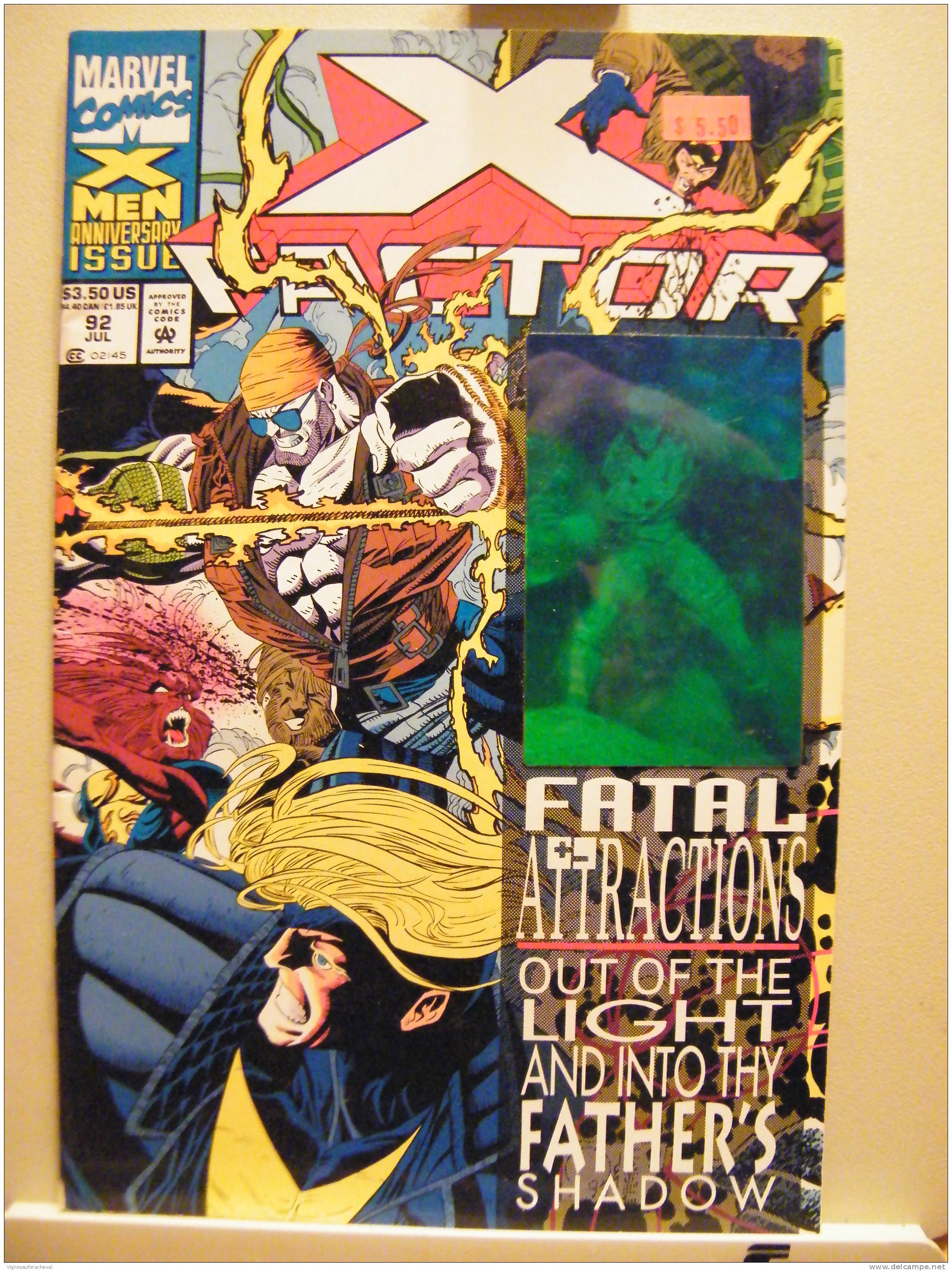 Marvel Comics No 92 Jul: X Factor-fatal Attractions (with Holo Pict On Cover) - Marvel