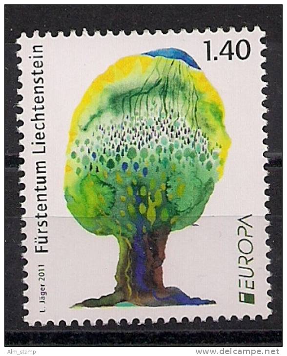 2011 Liechtenstein  Mi.  1591**MNH   Europa: Der Wald. - 2011