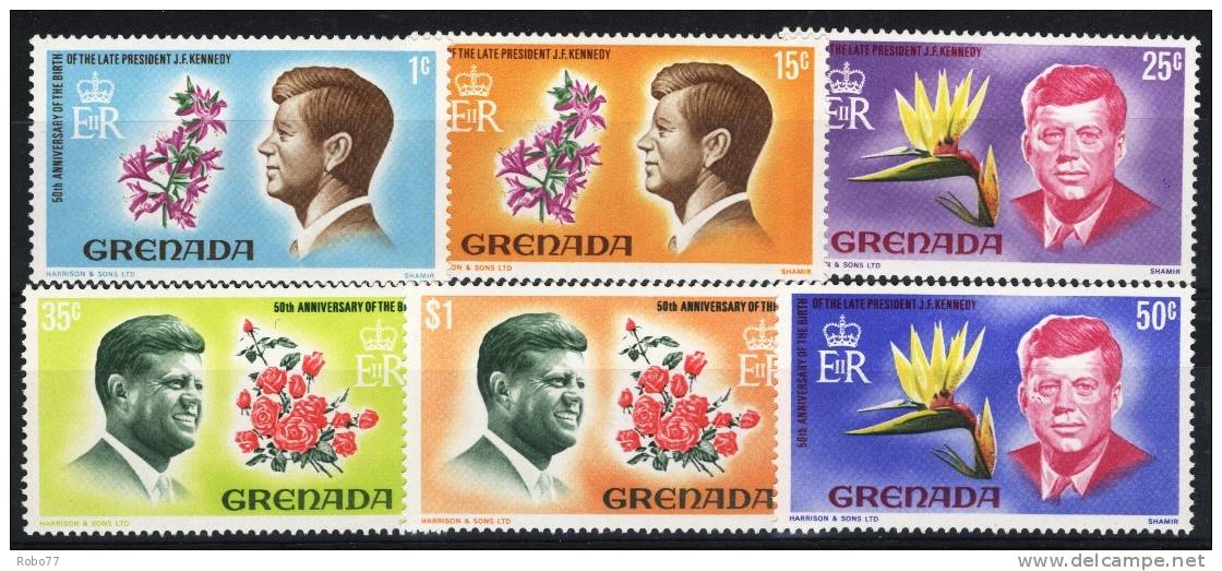 Grenada MNH ** Stamps. U.S. President. J.F. Kennedy. (H113a001) - Kennedy (John F.)