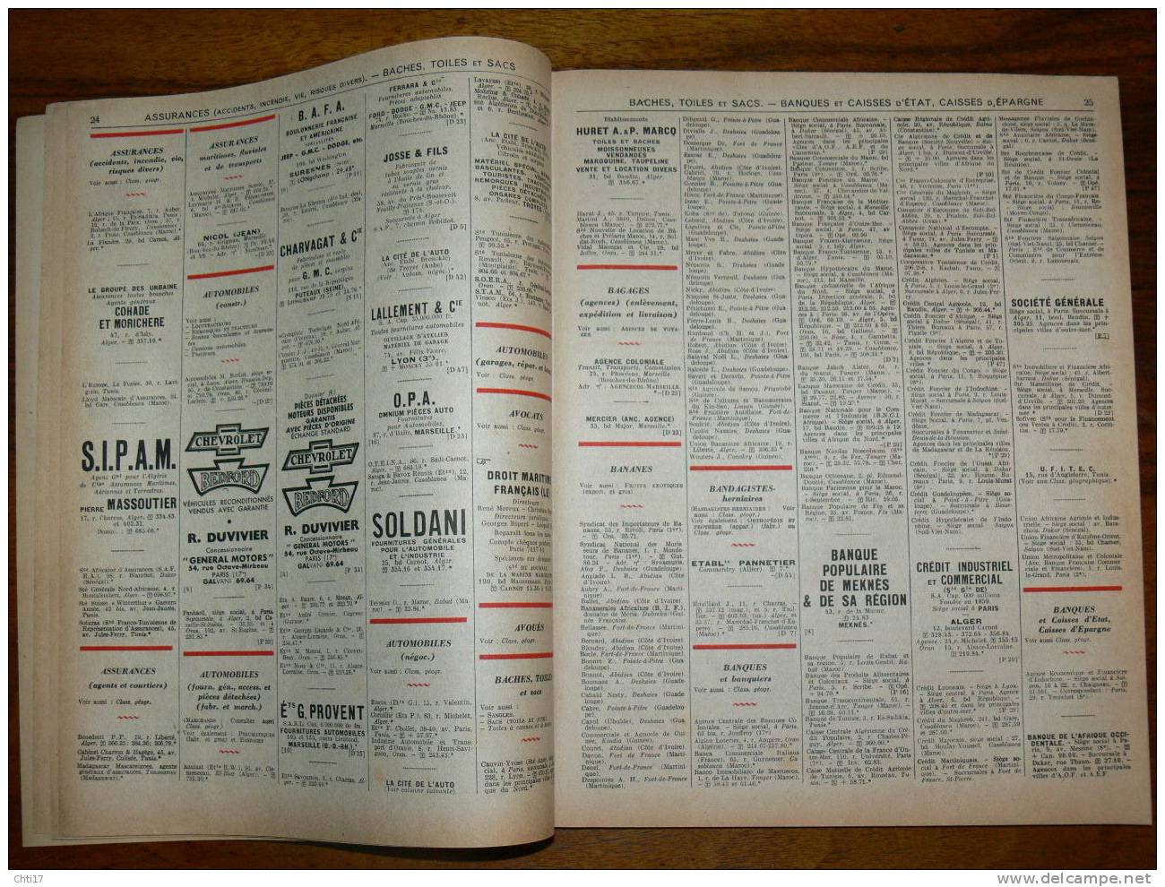 LISTE DES ENTREPRISES COLONIALES  FRANCAISES COMMERCE INDUSTRIE AGRICULTURE  ANNUAIRE BOTTIN 1951 - Annuaires Téléphoniques