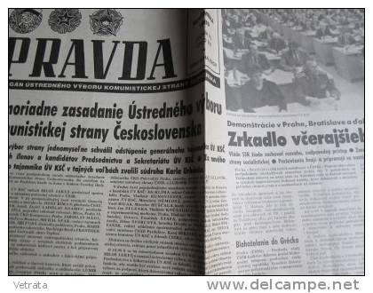 Pravda Du 25/11/1989 (organe Du Comité Central Du Parti Communiste De Slovaquie) - En Langue Slovaque - Idiomas Eslavos