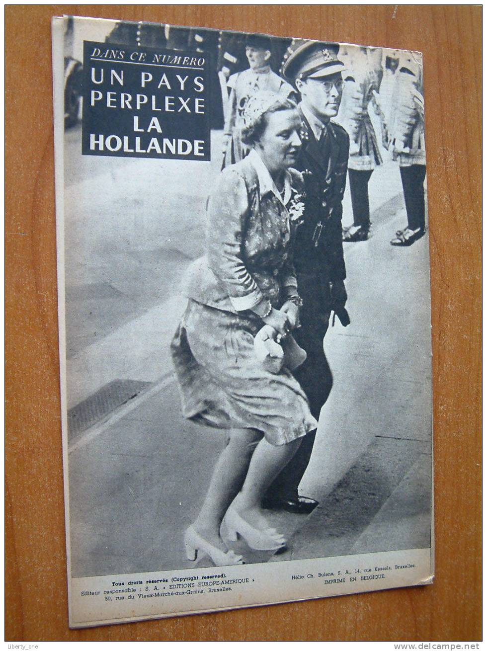 EUROPE AMERIQUE ( Images, Enquêtes Et Reportages ) Bruxelles N° 20 - 20 SEPT. 1945 ( Kijk Naar Détails Op De Foto´s ) ! - Autres & Non Classés