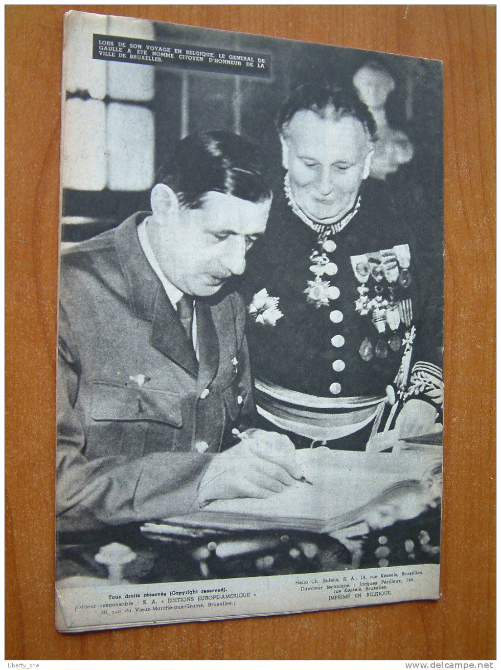EUROPE AMERIQUE ( Images, Enquêtes Et Reportages ) Bruxelles N° 22 - 18 OCT. 1945 ( Kijk Naar Détails Op De Foto´s ) ! - Other & Unclassified