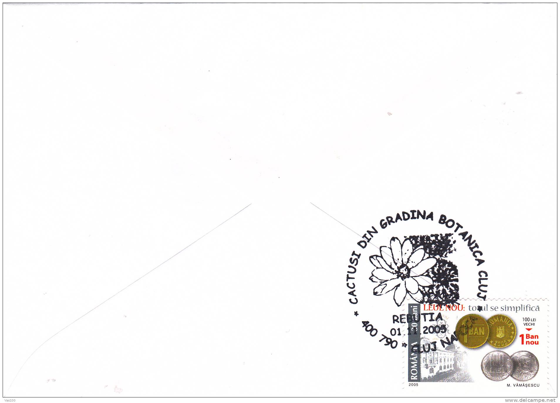 Cactusses,cactus Oblitération + COVERS Commemorative 2005,Special Cancel From Romania. - Cactus