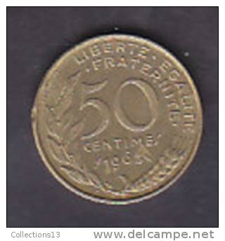 FRANCE - 5eme Republique - 50 Cts Lagriffoul - Bronze-aluminium - 1963 - 50 Centimes