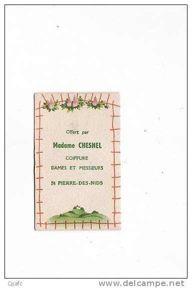 Calendrier 1953 PARFUM JOLI SOIR DE CHERAMY PARIS (thème Parfumerie,carte Parfumée) - Petit Format : 1941-60
