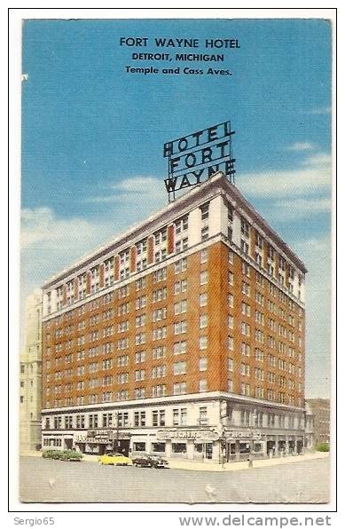 DETROID, MICHIGANHOTEL FORT WAYNE -not Traveled - Detroit