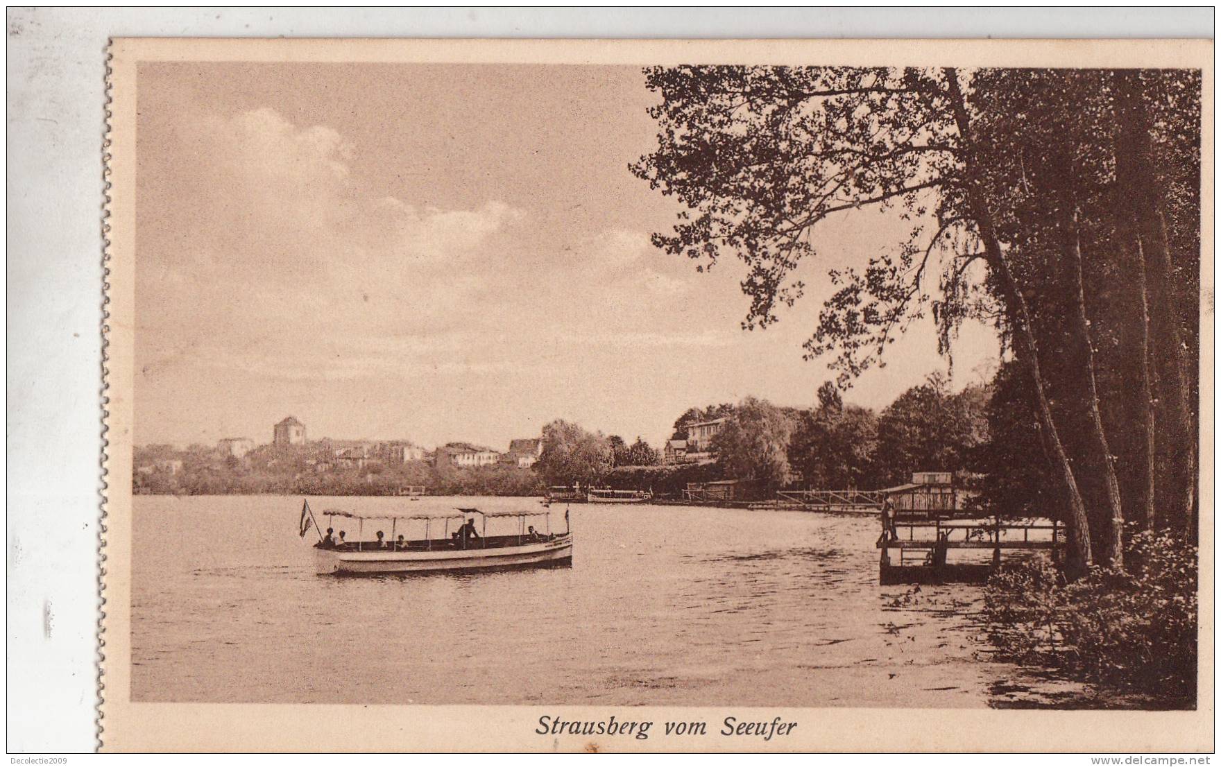 B44333 Strausberg Vom Seeufer Boats Bateaux Not Used Perfect Shape - Strausberg