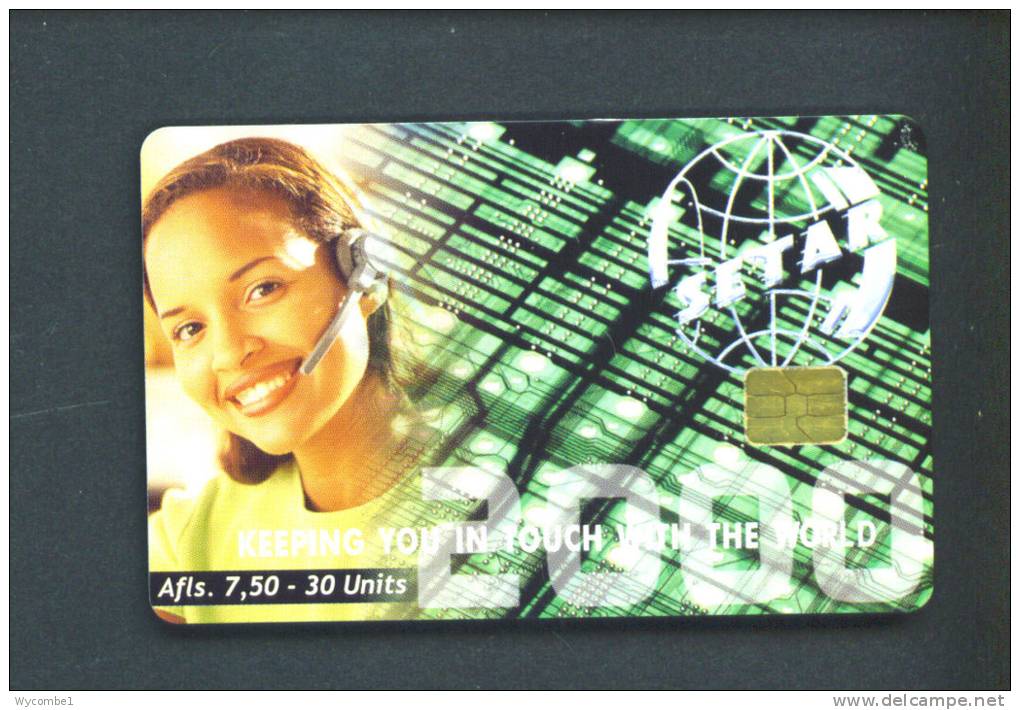 ARUBA  -  Chip Phonecard As Scan - Aruba