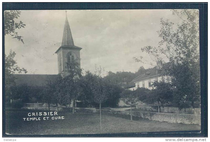 Banlieue Lausanne, Crissier, Temple Et Cure, - Crissier