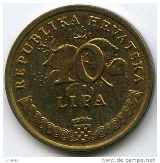 Croatie Croatia 10 Lipa 1993 Croate KM 6 - Croatia