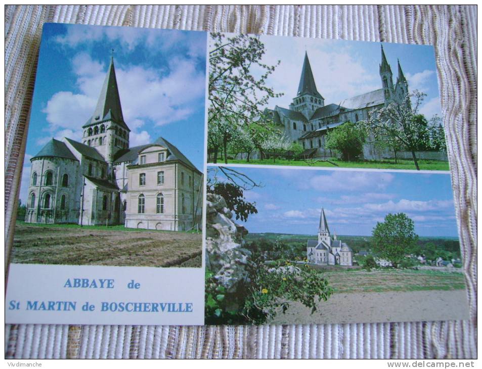 76 - SAINT MARTIN DE BOSCHERVILLE - MULTIVUES - CPSM VIERGE - Saint-Martin-de-Boscherville