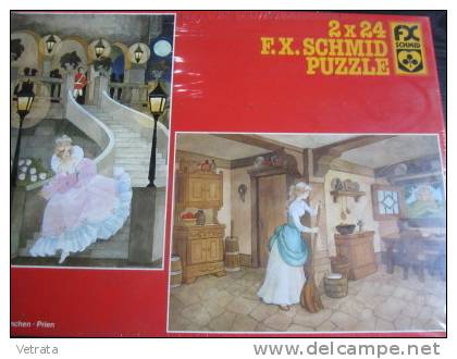 2 Puzzles Cendrillon (2x24 Pièces, 30x21 Cm) Schmidt - Puzzles